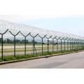 Airport/Prison Fence with Barbed Wire